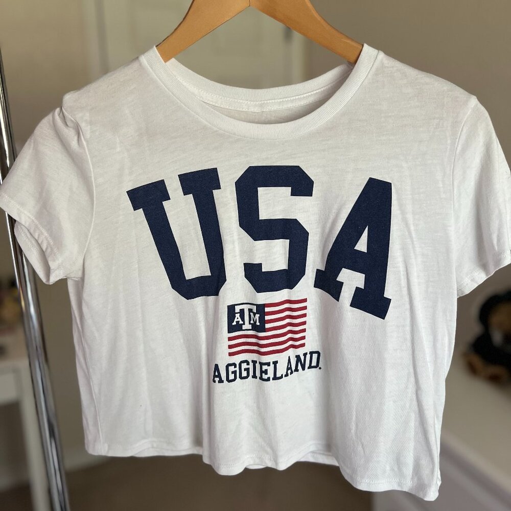Texas A&M USA Cropped Tee
